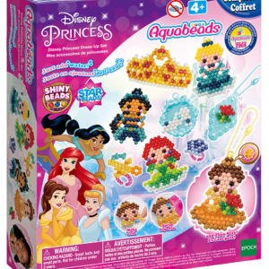 Disney princess – set di travestimenti - realizzare creazioni per unghie con l'acqua - AQUABEADS, DISNEY PRINCESS