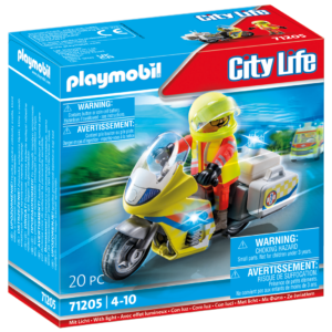 Playmobil city life 71205 soccorritore con moto per bambini dai 4 anni in su - Playmobil