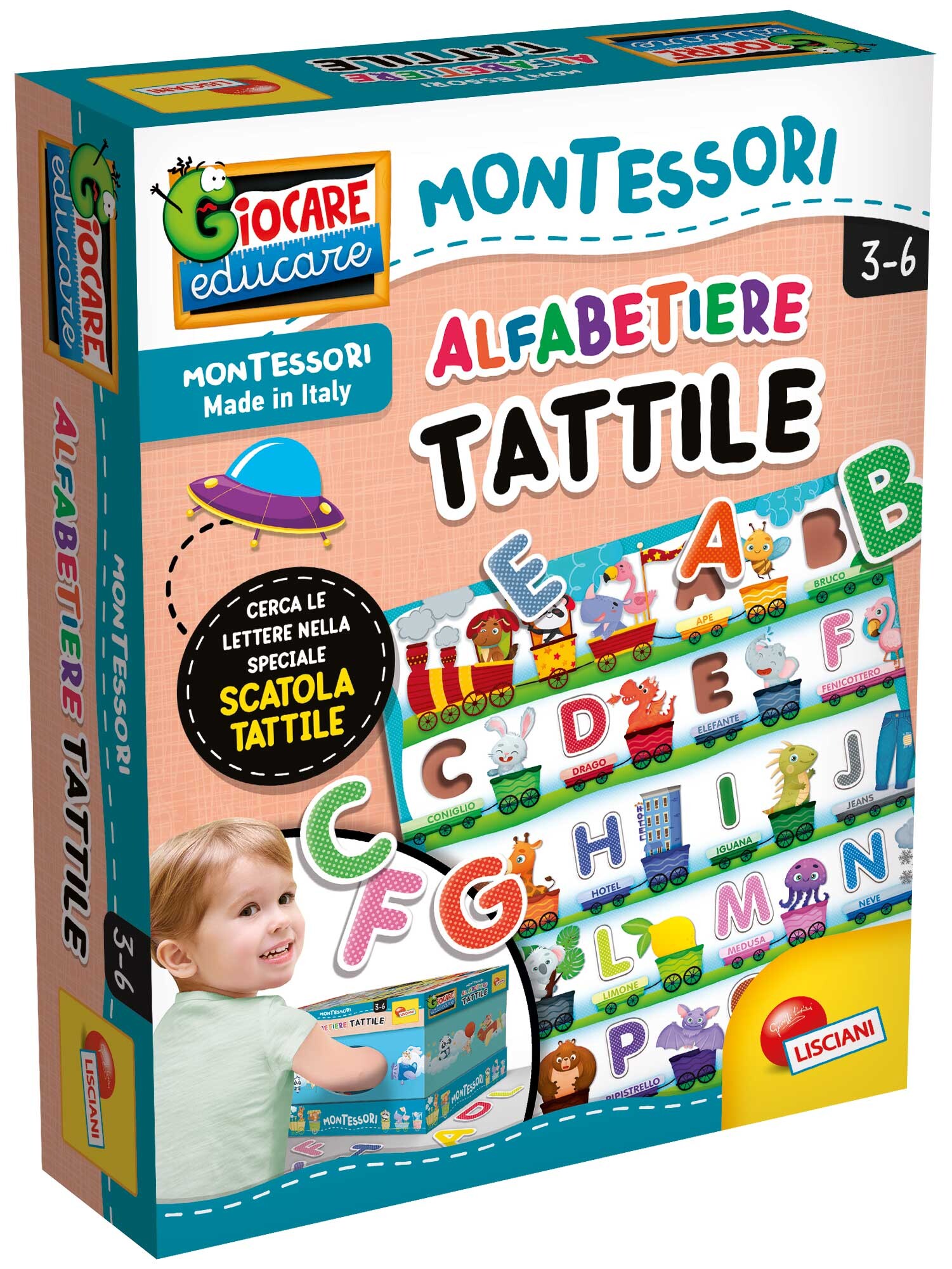 Montessori alfabetiere tattile - LISCIANI