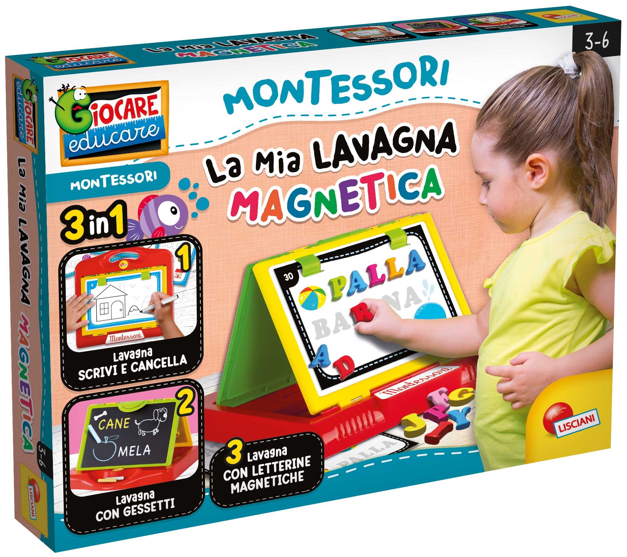 MOONTOY Lavagna Magnetica per Bambini, 2 in 1 Lavagna Magnetica