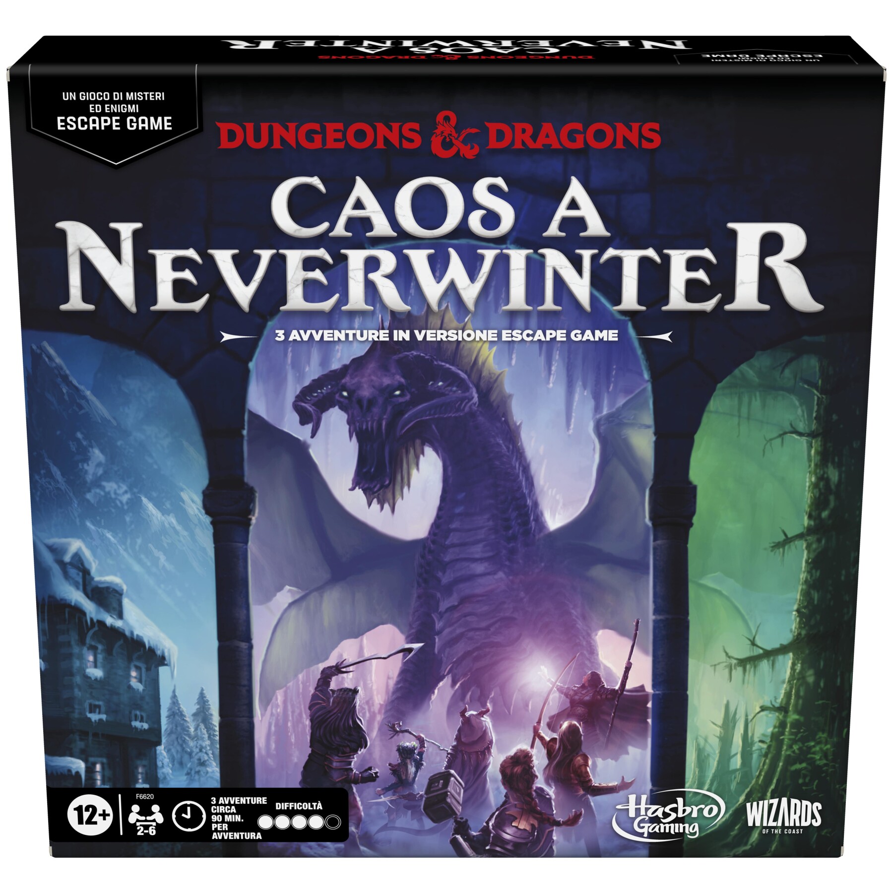 Dungeons & dragons: caos a neverwinter, un gioco di mistero escape game, evasione ed enigmi - HASBRO GAMING