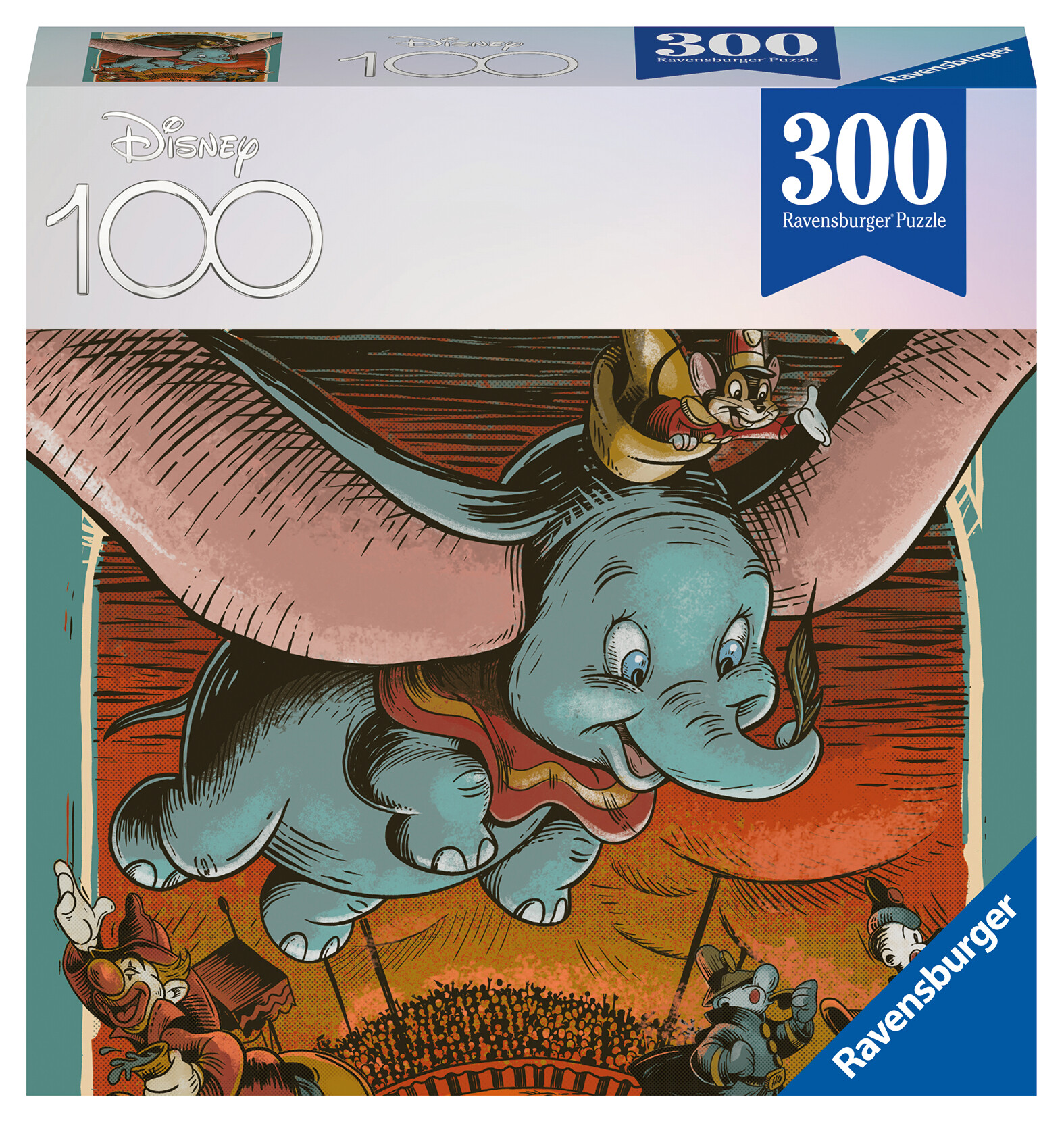 Ravensburger - puzzle disney dumbo, 300 pezzi, 8+, limited edition disney 100 - RAVENSBURGER
