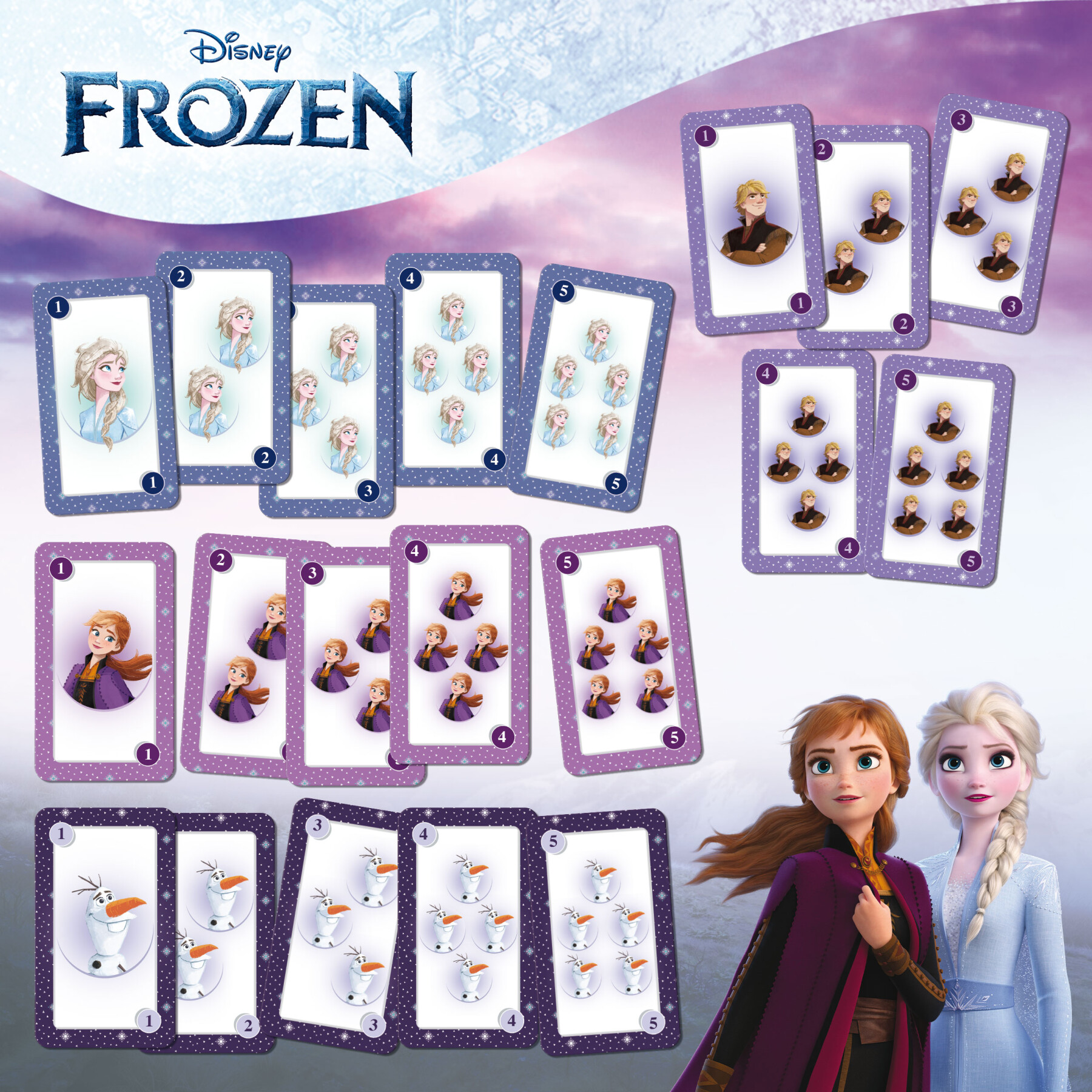 Frozen cards games - DISNEY PRINCESS, LISCIANI, Frozen