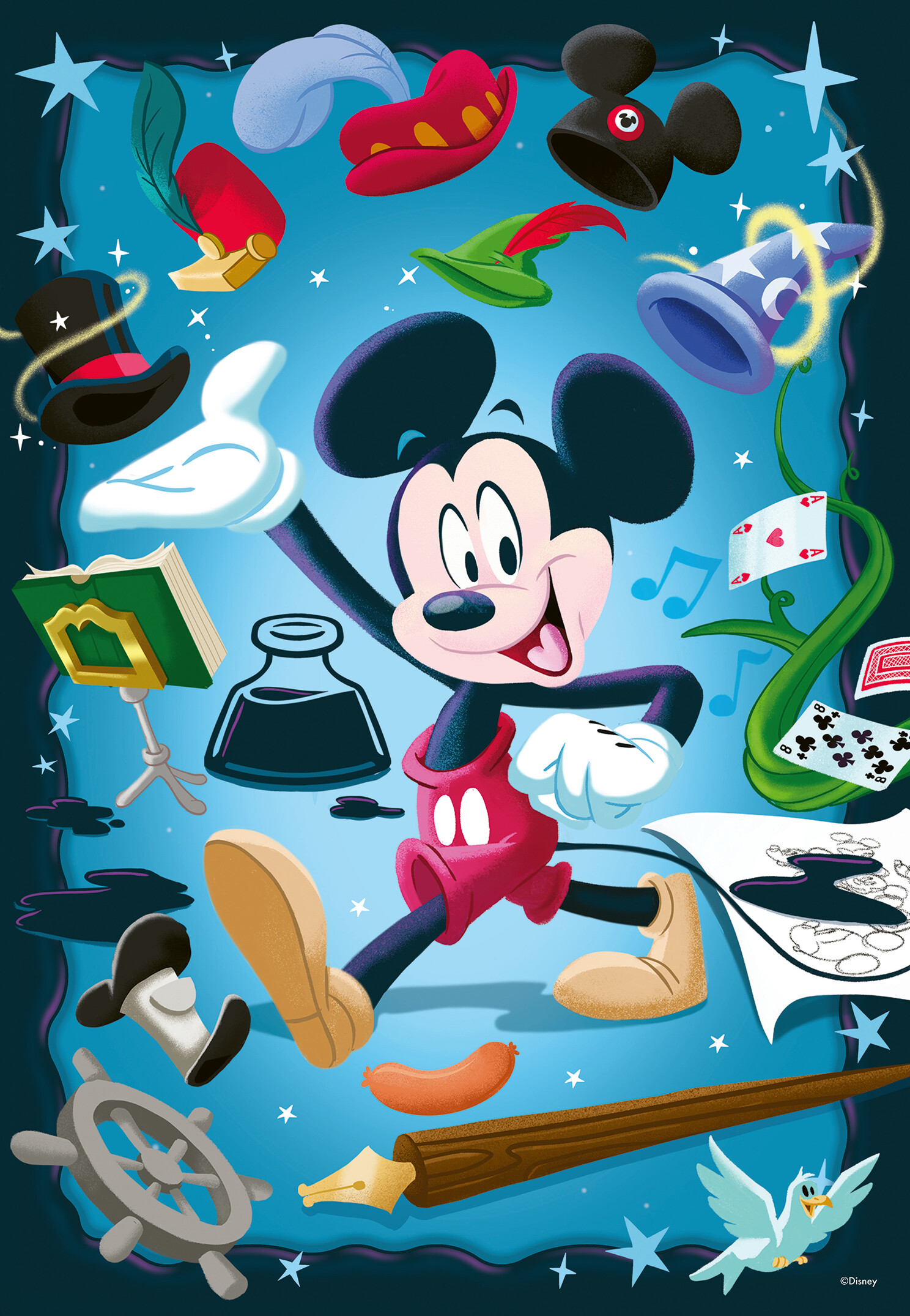 Ravensburger - puzzle disney mickey mouse, 300 pezzi, 8+, limited edition disney 100 - RAVENSBURGER, Mickey Mouse