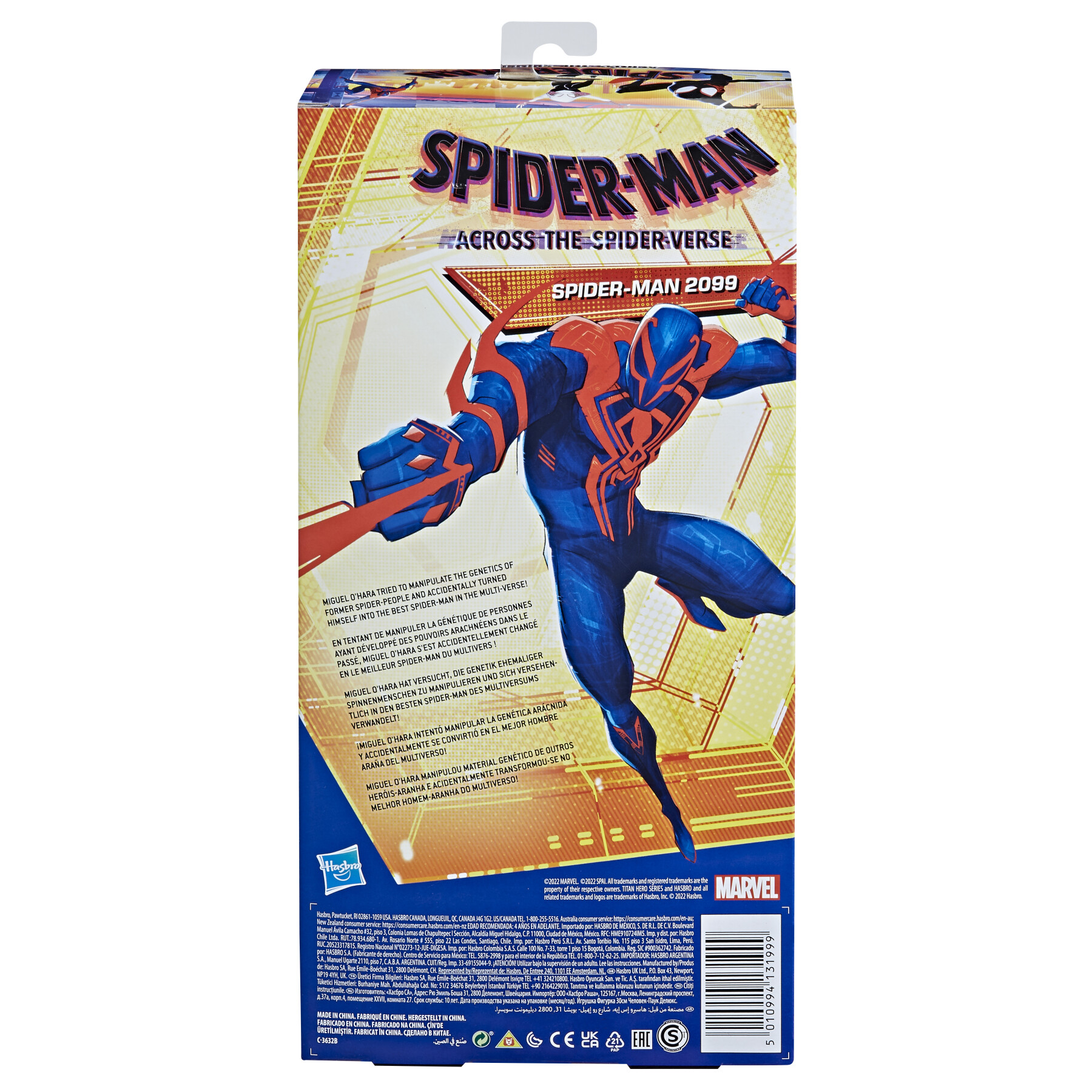 Hasbro marvel "spider-man: across the spider-verse", titan hero series, spider-man 2099, action figure deluxe - Spiderman