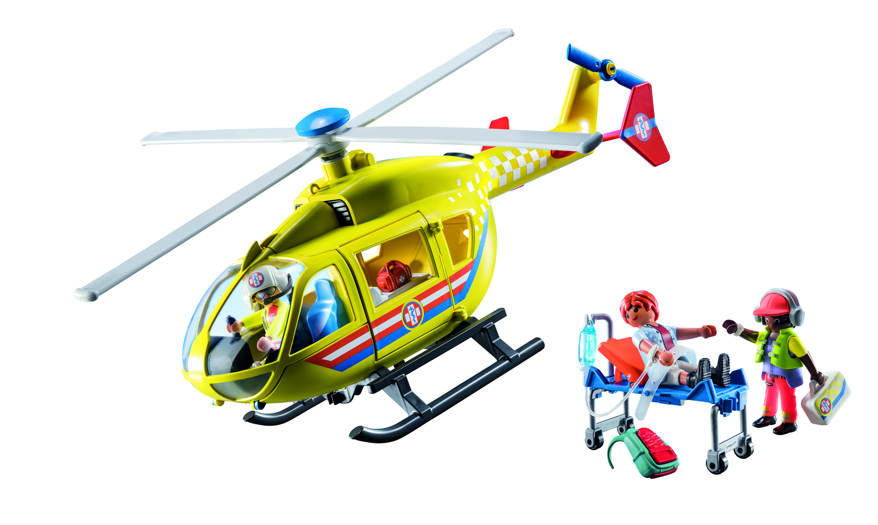 Playmobil city life 71203 elicottero di soccorso per bambini dai 4 anni in su - Playmobil