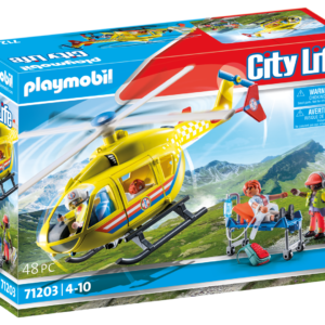 Playmobil city life 71203 elicottero di soccorso per bambini dai 4 anni in su - Playmobil