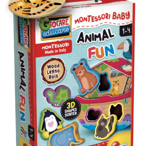 Montessori baby legno animal fun - LISCIANI