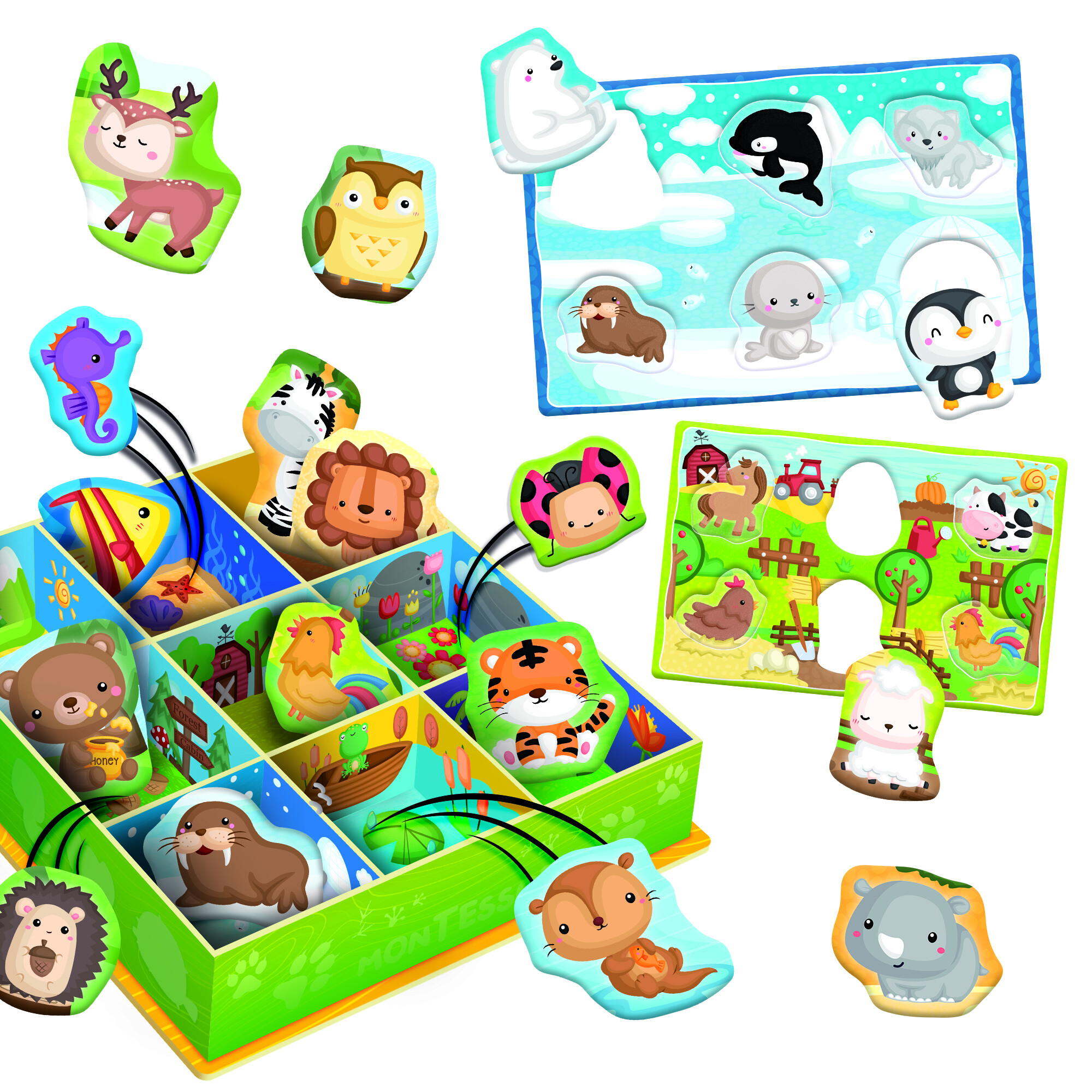 Montessori baby happy animals - LISCIANI