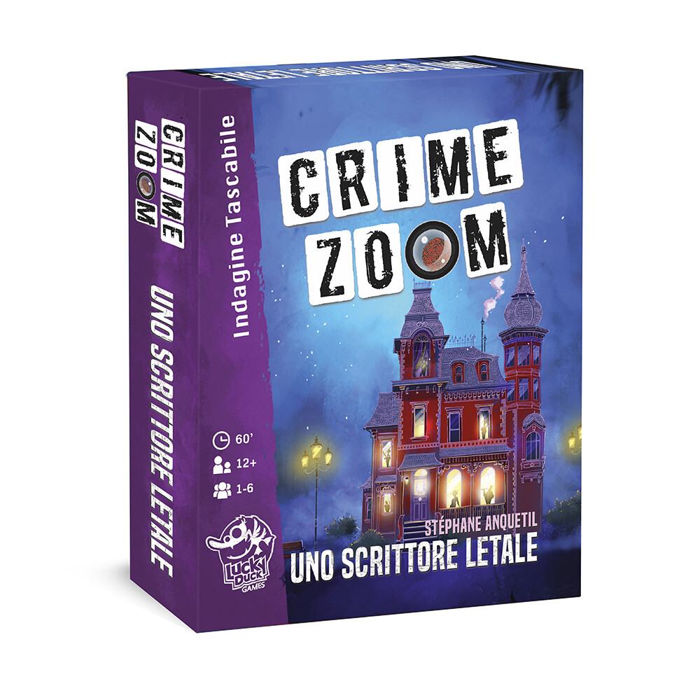 Asmodee - crime zoom - uno scrittore letale, gioco di carte - 