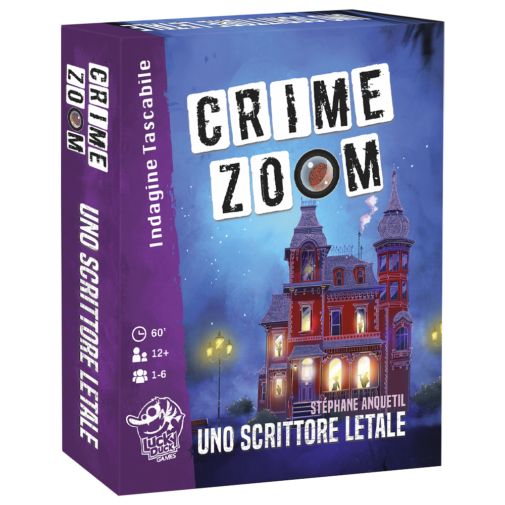 Asmodee - crime zoom - uno scrittore letale, gioco di carte - 