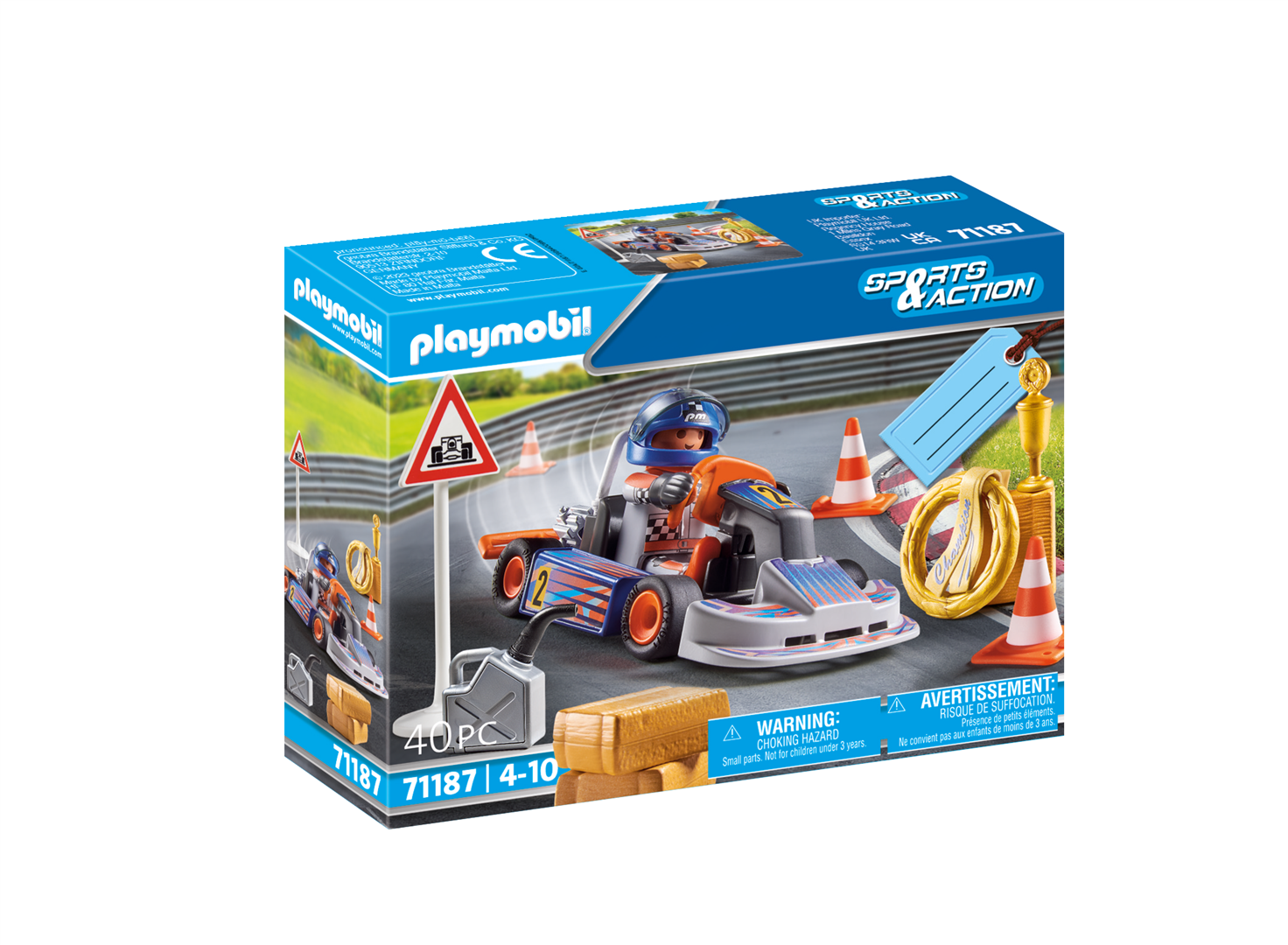 Playmobil 71187 gift set gara di kart dai 4 anni in su - Playmobil