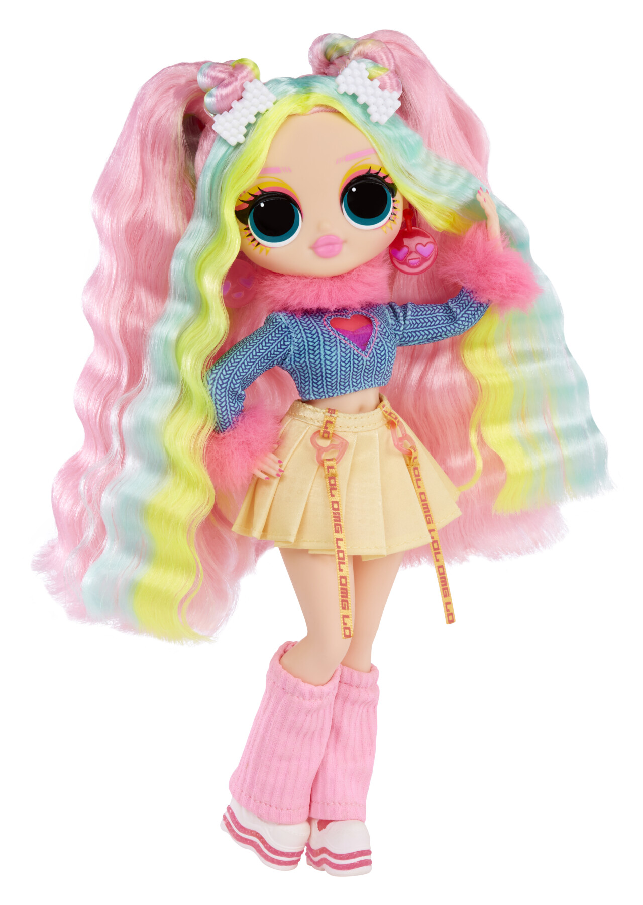Lol surprise omg sunshine makeover fashion doll: bubblegum dj. bambola cambia colore, numerose sorprese e accessori favolosi - LOL