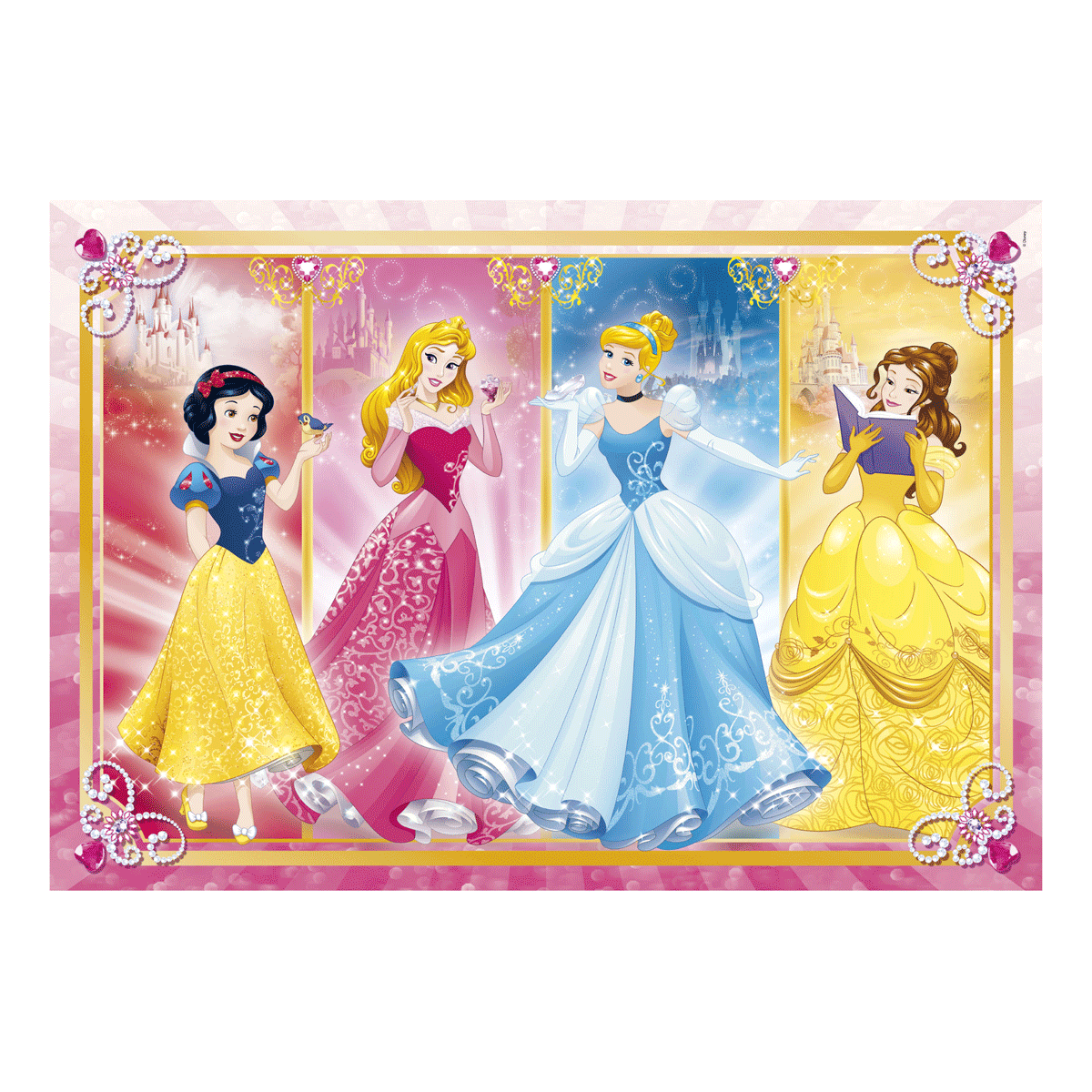 Clementoni - puzzle supercolor disney princess - 60 pezzi, puzzle bambini 4 anni - CLEMENTONI, DISNEY PRINCESS