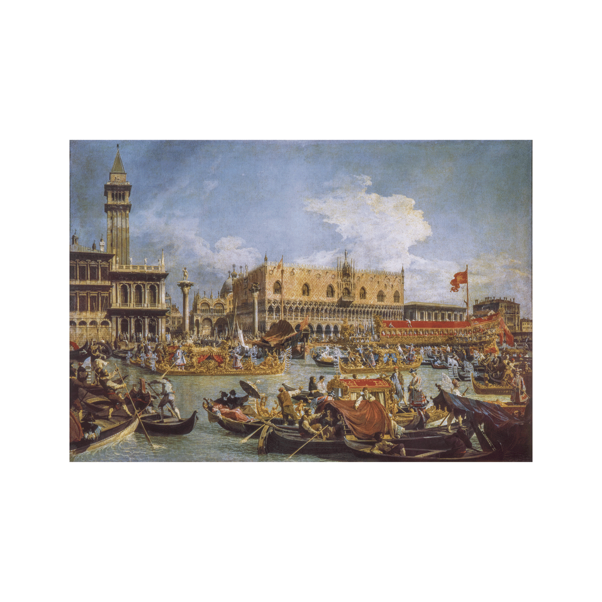 Clementoni puzzle museum collection - canaletto, "the return of the bucentaur at the molo on ascension day" - 1000 pezzi, puzzle adulti - CLEMENTONI