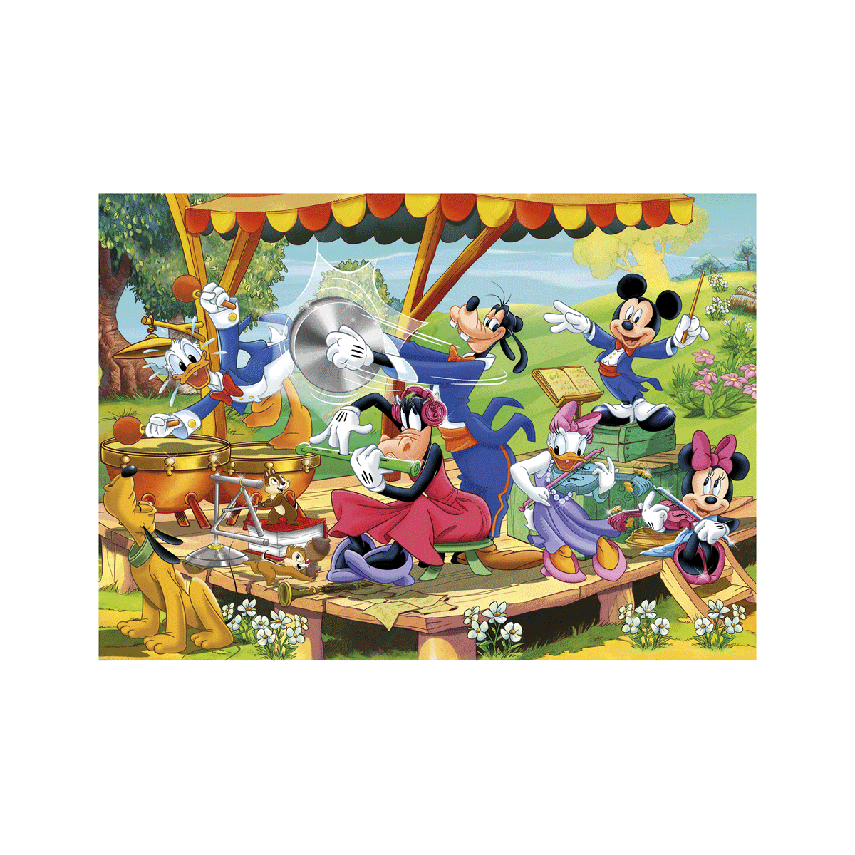 Clementoni supercolor puzzle disney mickey and friends - 2x60 pezzi, puzzle bambini 4 anni - CLEMENTONI