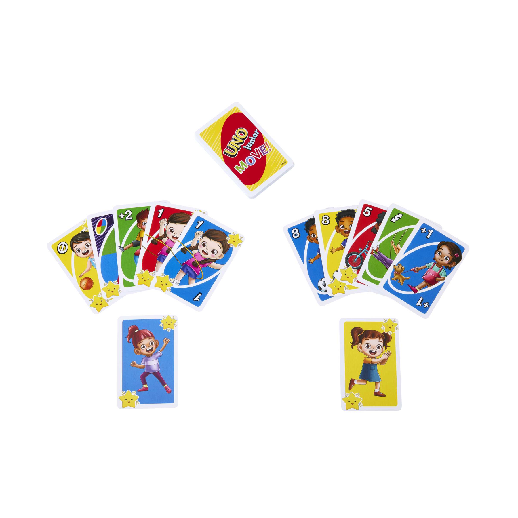 Mattel games - uno junior move!, gioco di carte per bambini per serate di gioco in famiglia, viaggi, campeggi e feste, giocattolo per bambini 3+ anni, hnn03 - MATTEL GAMES, UNO