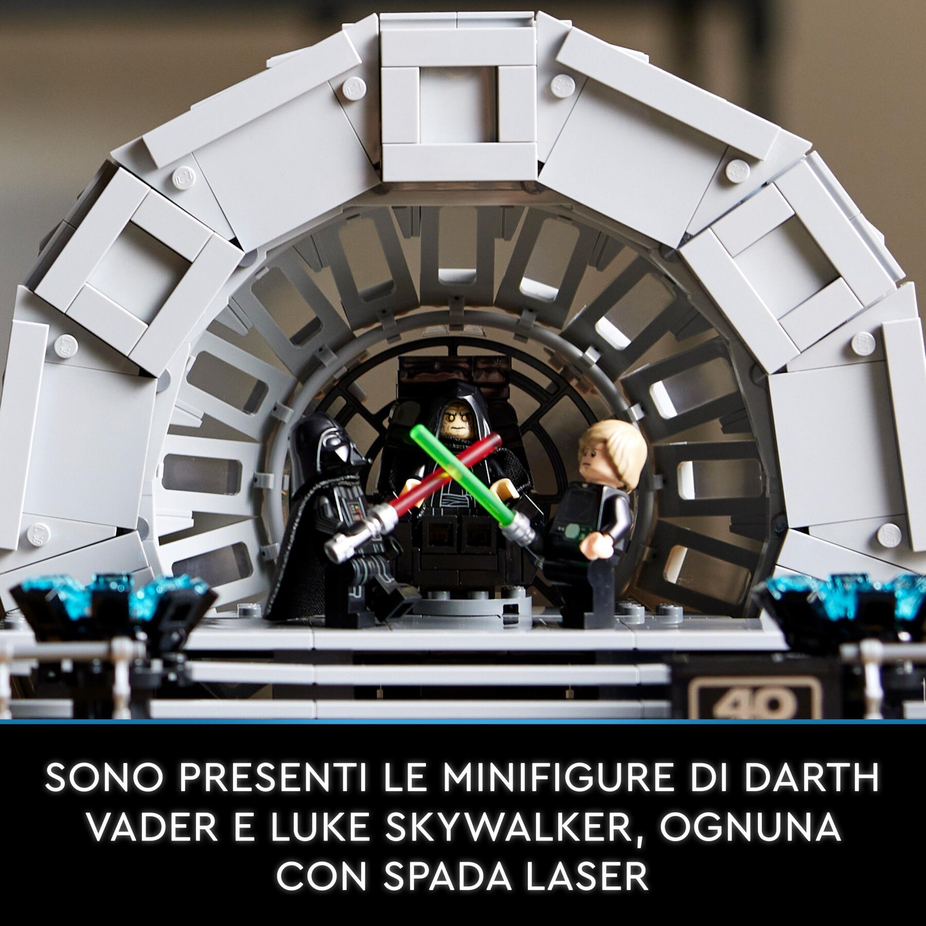Lego star wars 75352 diorama sala del trono dell’imperatore, set duello con spade laser 40° anniversario del ritorno dello jedi - LEGO® Star Wars™, Star Wars