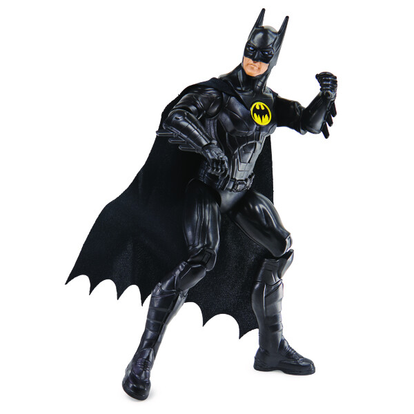 Dc comics, the flash, personaggio di batman da 30 cm, personaggio 30 cm con decorazioni originali del film the flash e 11 punti di articolazione, giocattolo per bambini dai 3 anni in su - DC COMICS