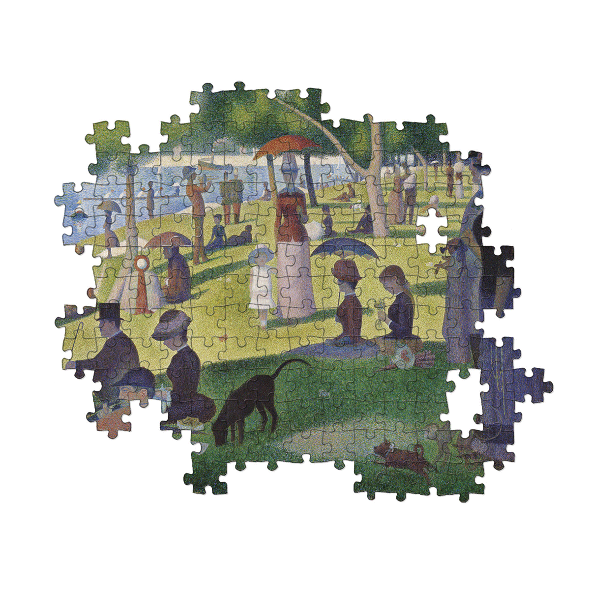 Clementoni puzzle museum collection seurat, "sunday on la grande jatte" - 1000 pezzi, puzzle adulti - CLEMENTONI