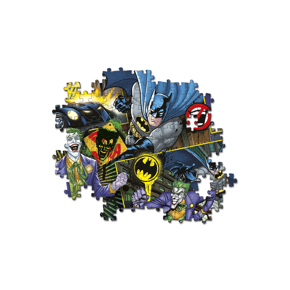 Clementoni supercolor puzzle - batman - 104 pezzi, puzzle bambini 6 anni - CLEMENTONI