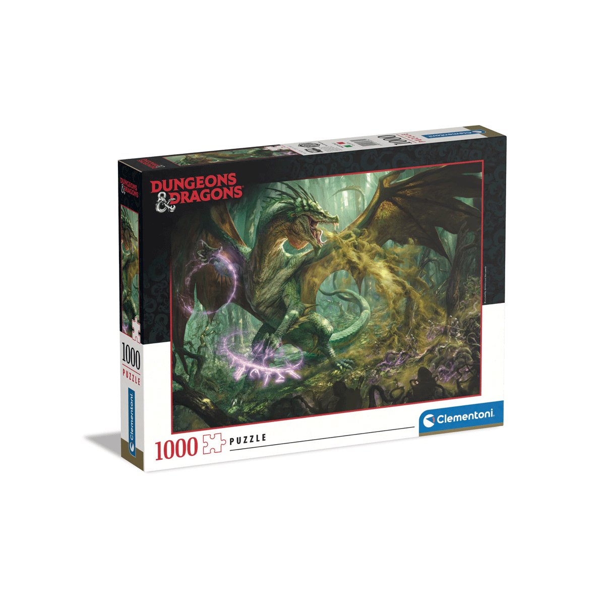 Clementoni puzzle dungeons & dragons - 1000 pezzi, puzzle adulti - CLEMENTONI
