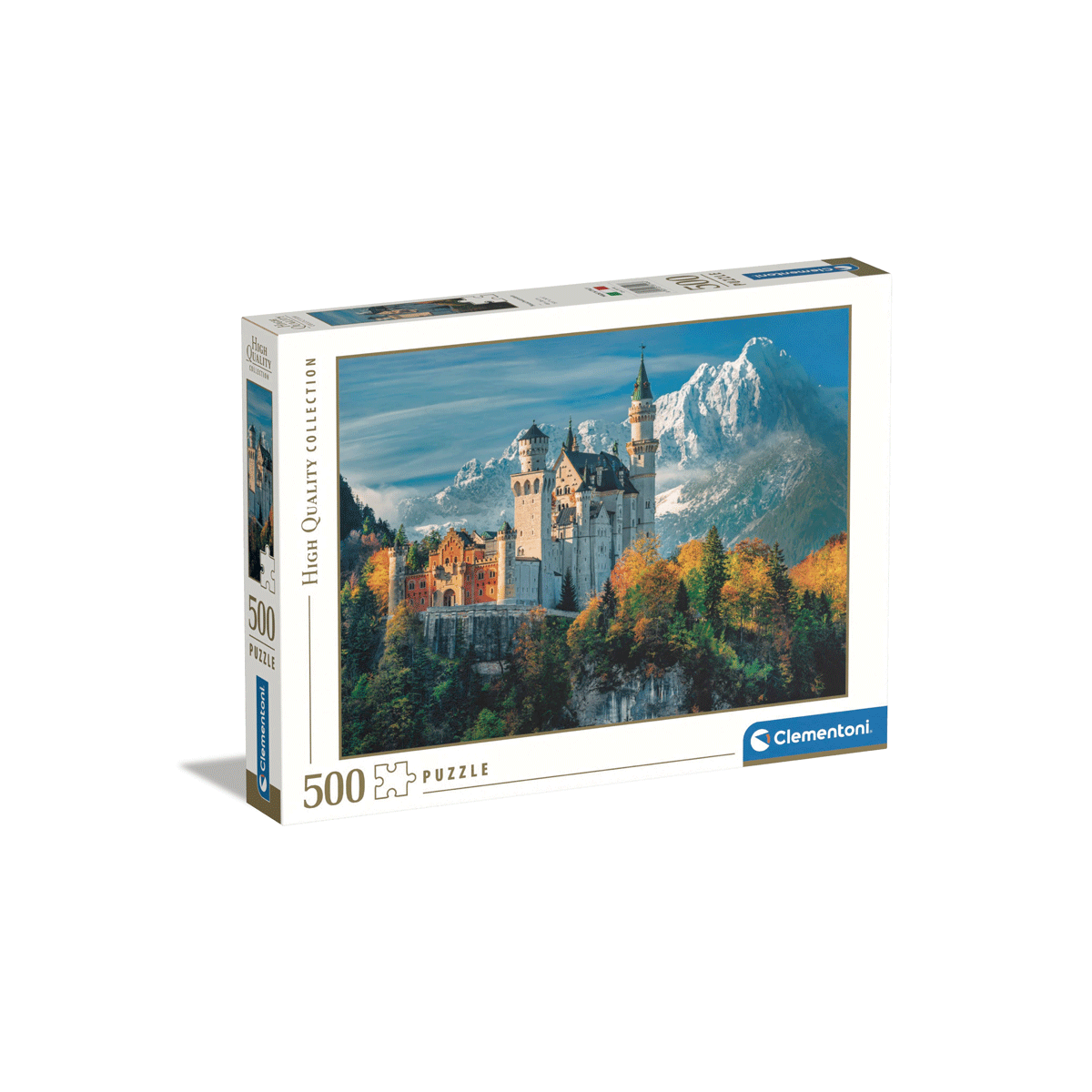 Clementoni puzzle high quality collection - neuschwanstein castle - 500 pezzi, puzzle adulti - CLEMENTONI