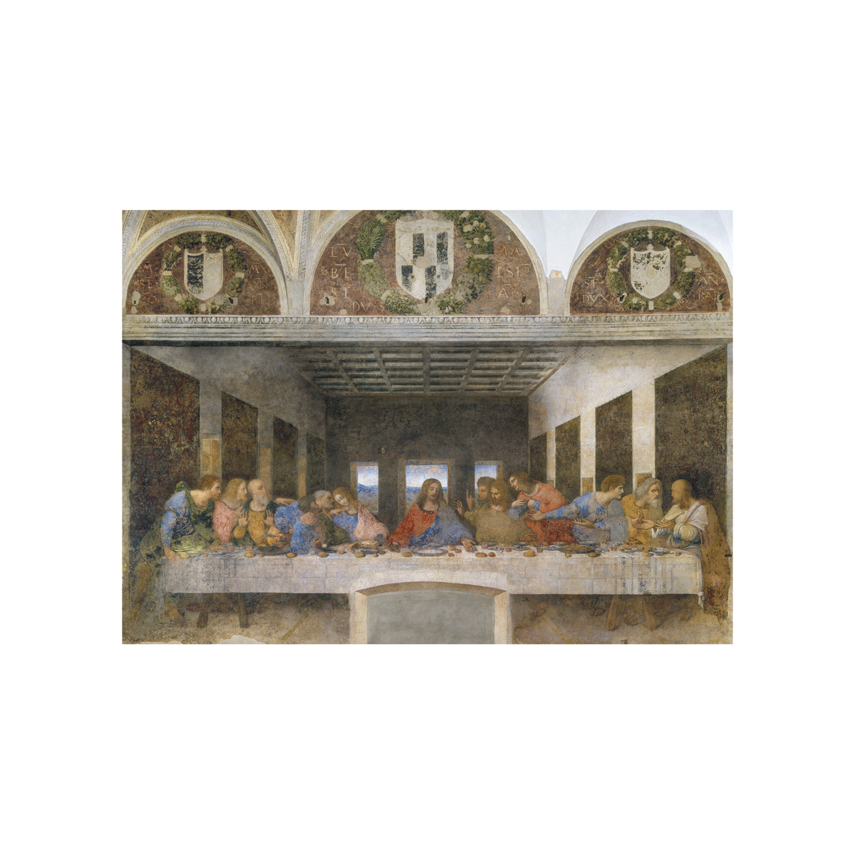 Clementoni puzzle museum collection leonardo, "the last supper" - 1000 pezzi, puzzle adulti - CLEMENTONI