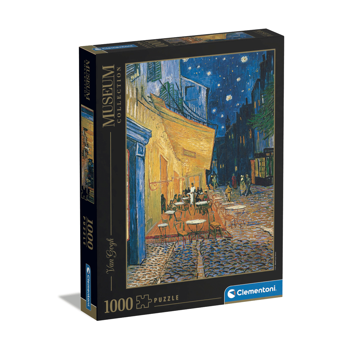 Clementoni puzzle museum collection - van gogh, "café terrace at night" - 1000 pezzi, puzzle adulti - CLEMENTONI