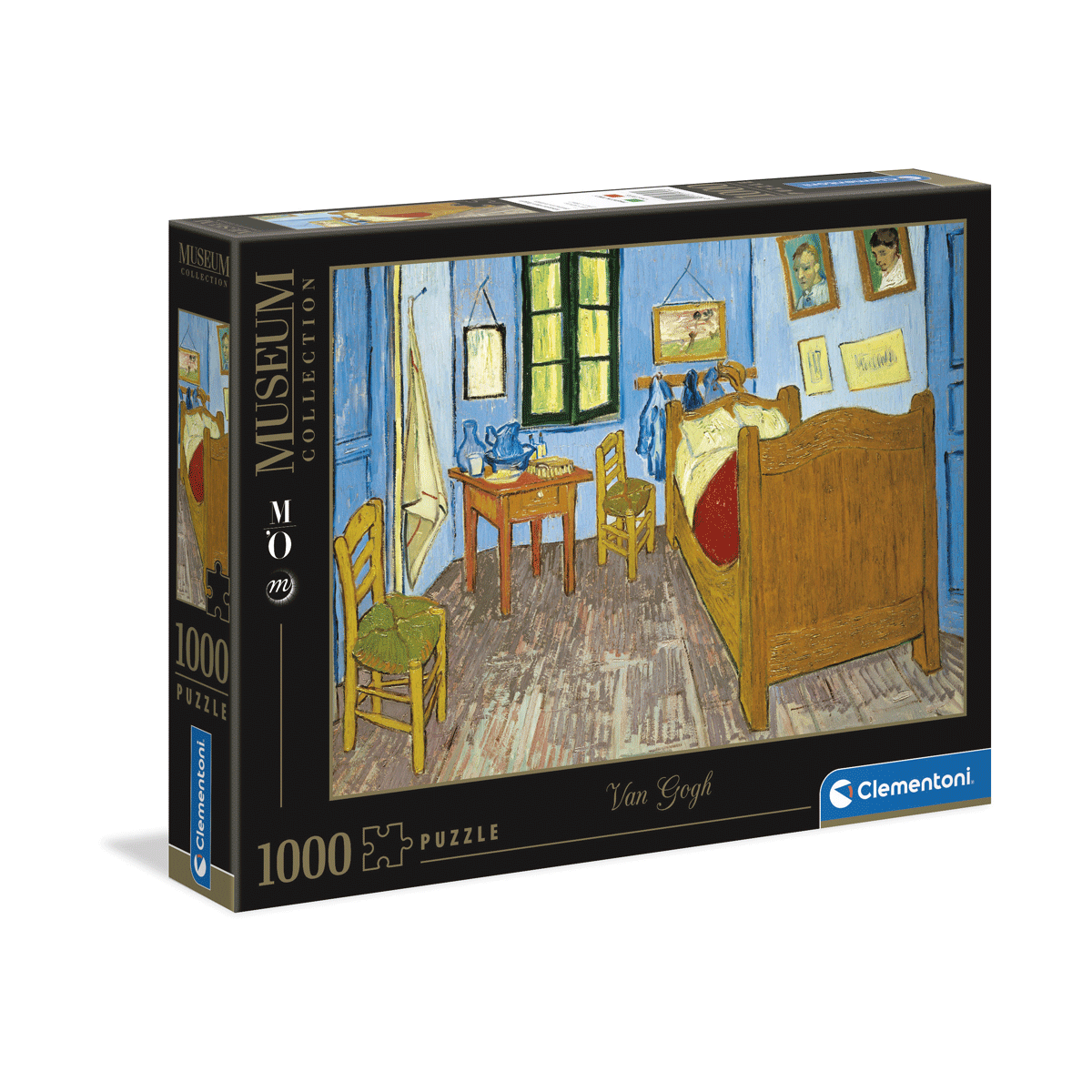 Clementoni puzzle museum collection - van gogh, "bedroom in arles" - 1000 pezzi, puzzle adulti - CLEMENTONI