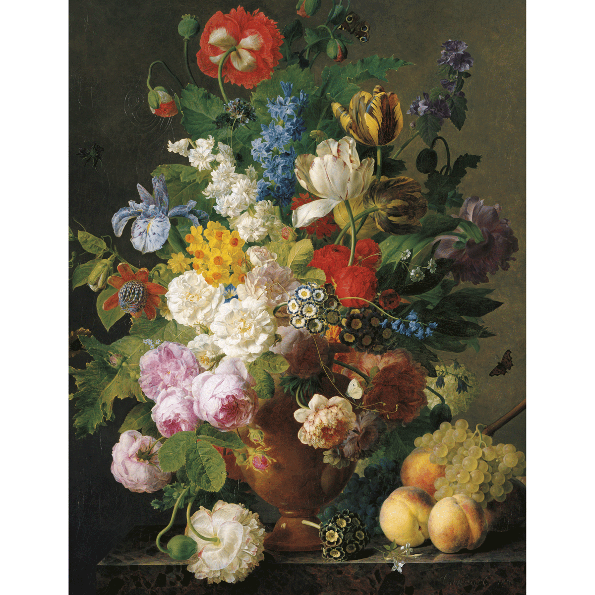 Clementoni puzzle museum collection - van dael, "bowl of flowers" - 1000 pezzi, puzzle adulti - CLEMENTONI