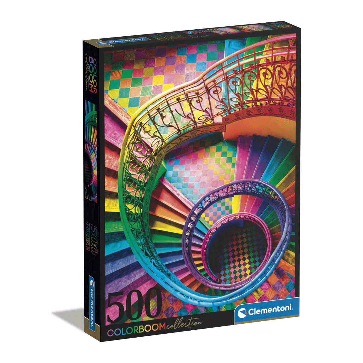 Clementoni puzzle colorboom collection - stairs - 500 pezzi, puzzle adulti - CLEMENTONI