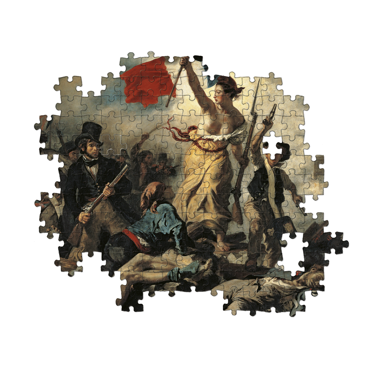 Clementoni puzzle museum collection - delacroix, "liberty leading the people" - 1000 pezzi, puzzle adulti - CLEMENTONI