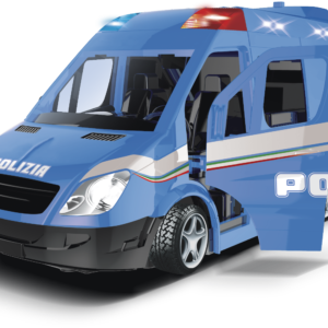 Unità mobile polizia, veicolo con movimento a frizione, con luci e suoni - 