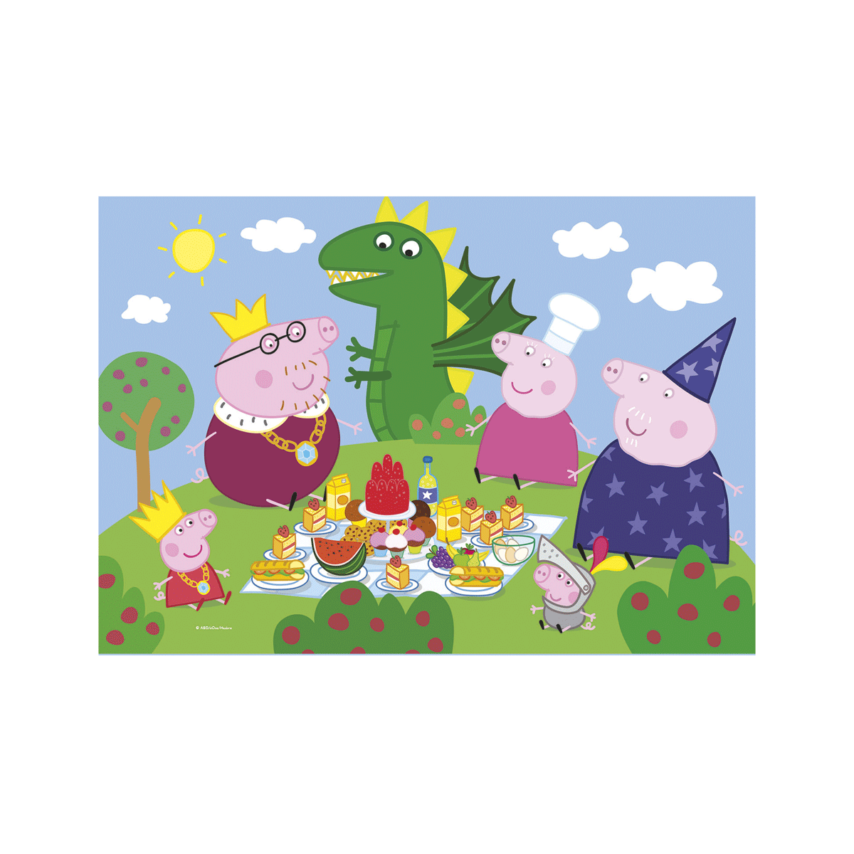Clementoni supercolor puzzle - peppa pig - 3x48 pezzi, puzzle bambini 5 anni - CLEMENTONI