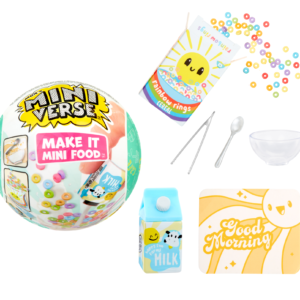 Miniverse make it mini food cafe serie 1 - gioco in resina inserito in una palla a sorpresa - scopri ingredienti e accessori da cucina a sorpresa - perfetto per bambini e collezionisti - 