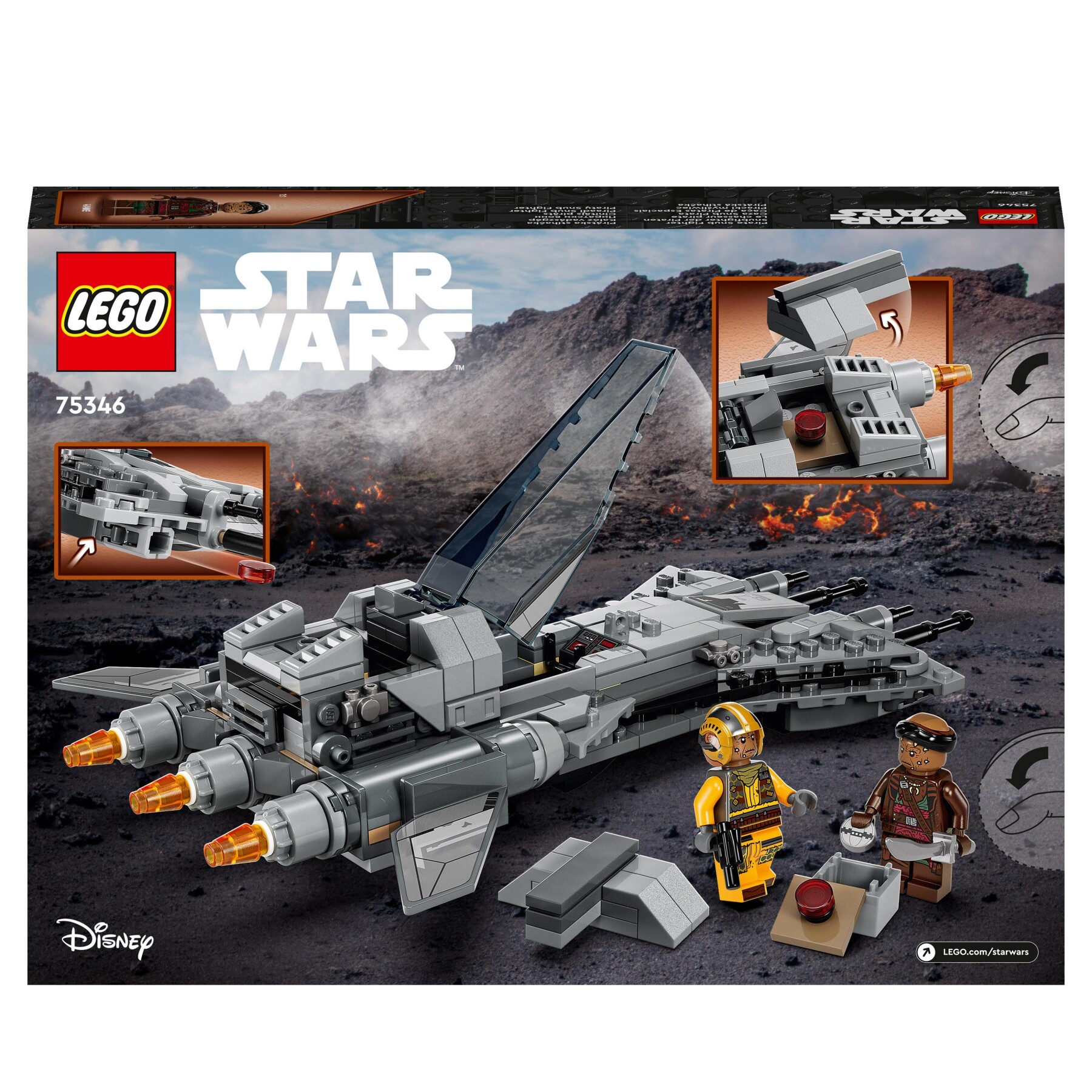 Lego star wars 75346 pirata snub fighter, set da the mandalorian stagione 3, modellino da costruire di starfighter giocattolo - LEGO® Star Wars™, Star Wars