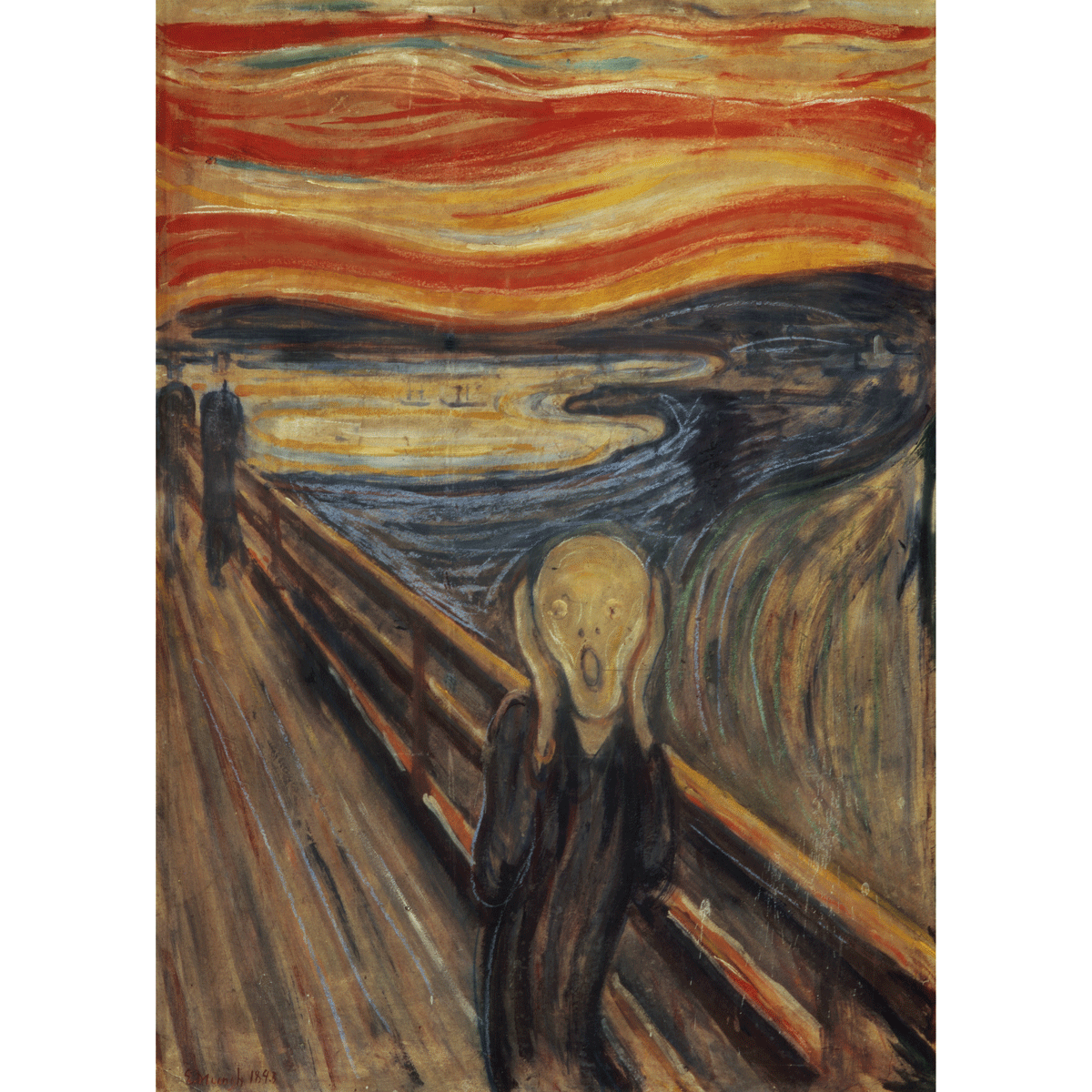 Clementoni puzzle museum collection - munch, "the scream" - 1000 pezzi, puzzle adulti - CLEMENTONI