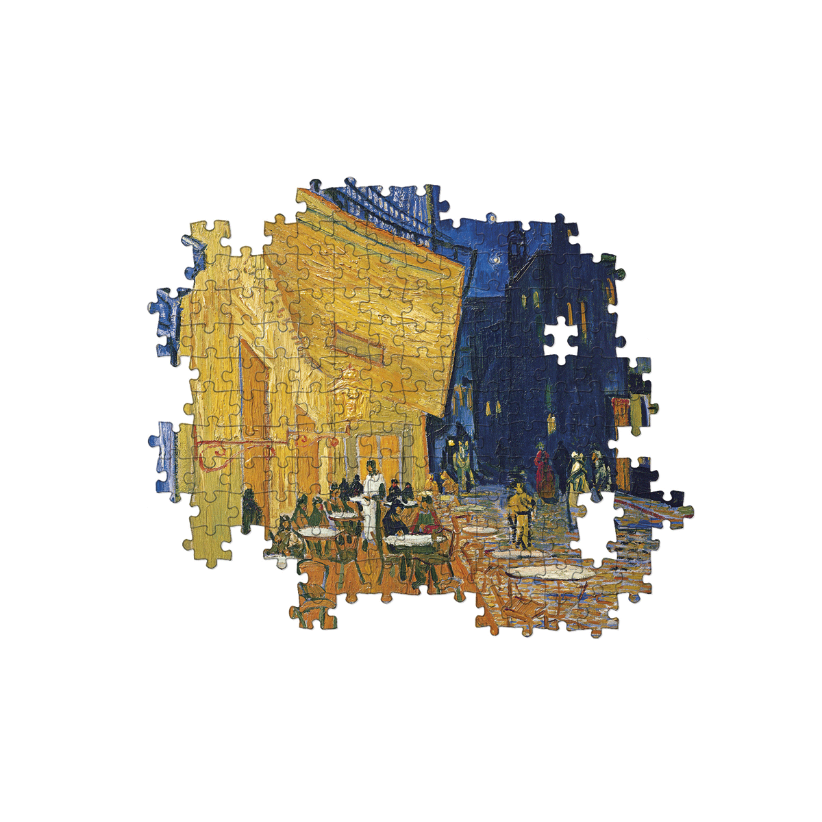 Clementoni puzzle museum collection - van gogh, "café terrace at night" - 1000 pezzi, puzzle adulti - CLEMENTONI