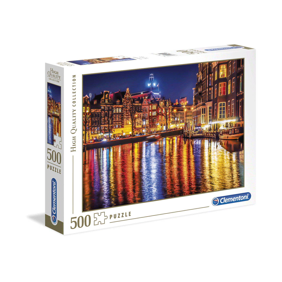 Clementoni puzzle high quality collection - amsterdam - 500 pezzi, puzzle adulti - CLEMENTONI