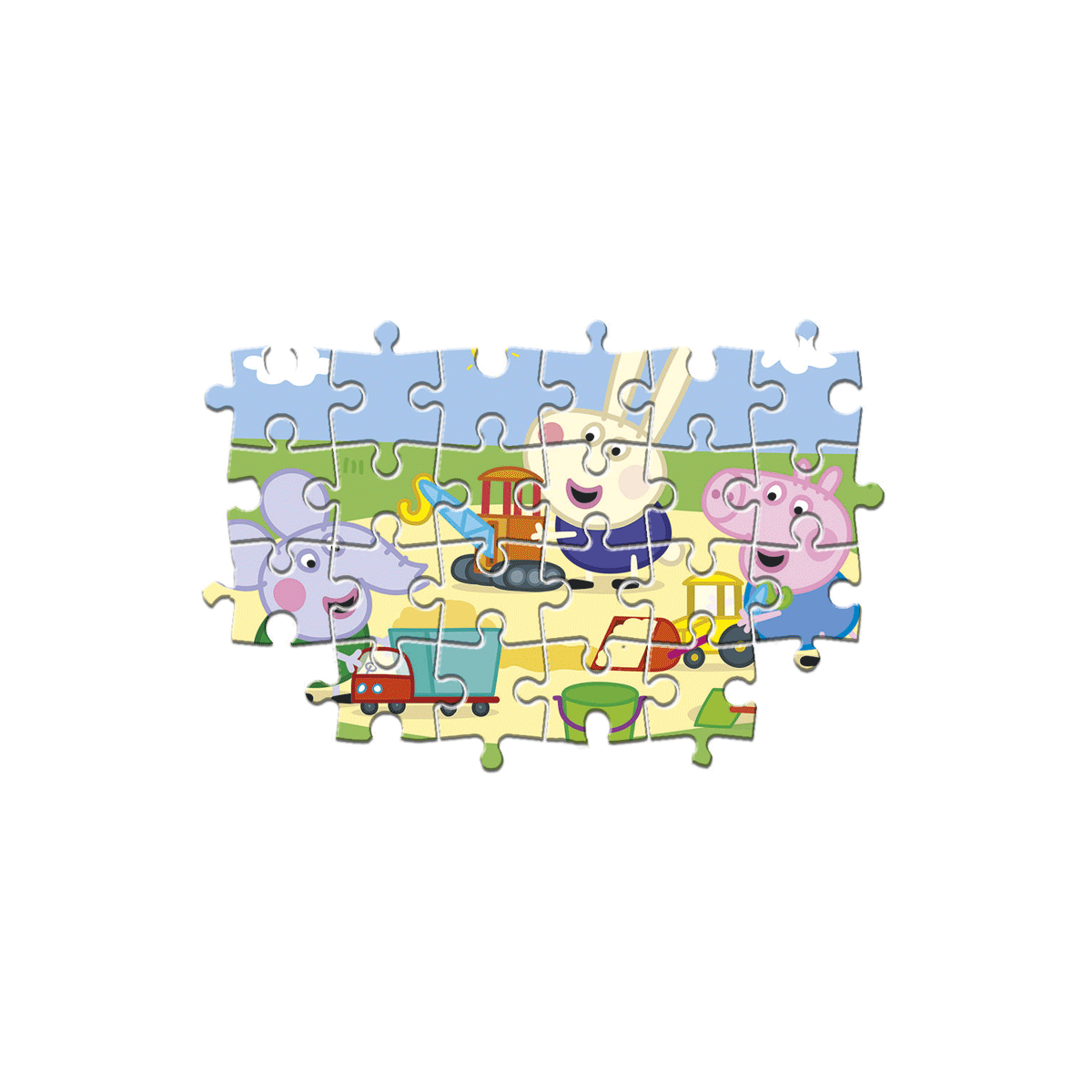 Clementoni supercolor puzzle - peppa pig - 3x48 pezzi, puzzle bambini 5 anni - CLEMENTONI