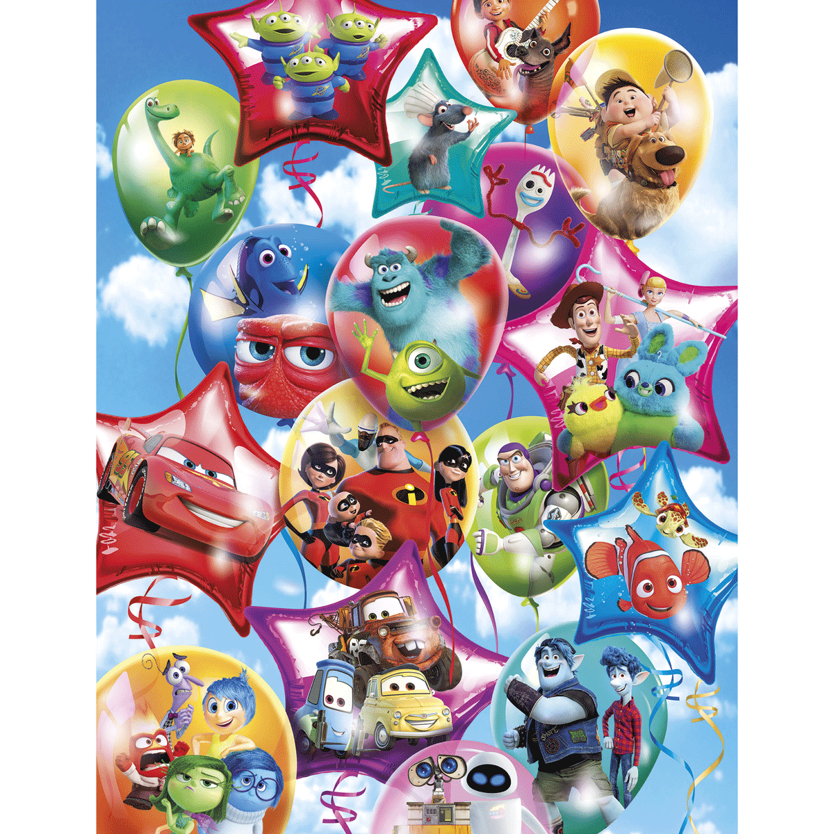 Clementoni supercolor puzzle pixar party - 104 pezzi, puzzle bambini 6 anni - CLEMENTONI