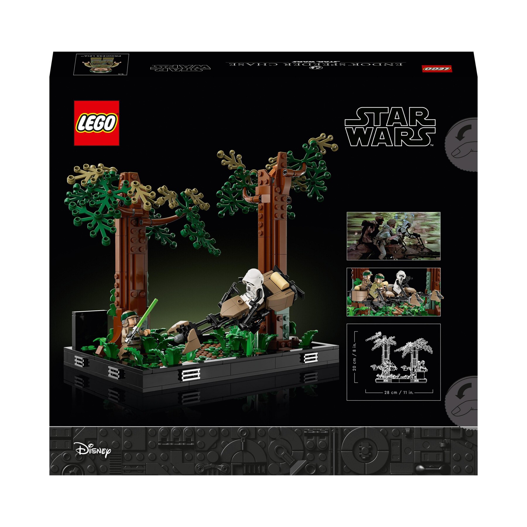 Lego star wars 75353 diorama inseguimento con lo speeder su endor con luke skywalker e principessa leia, il ritorno dello jedi - LEGO® Star Wars™, Star Wars
