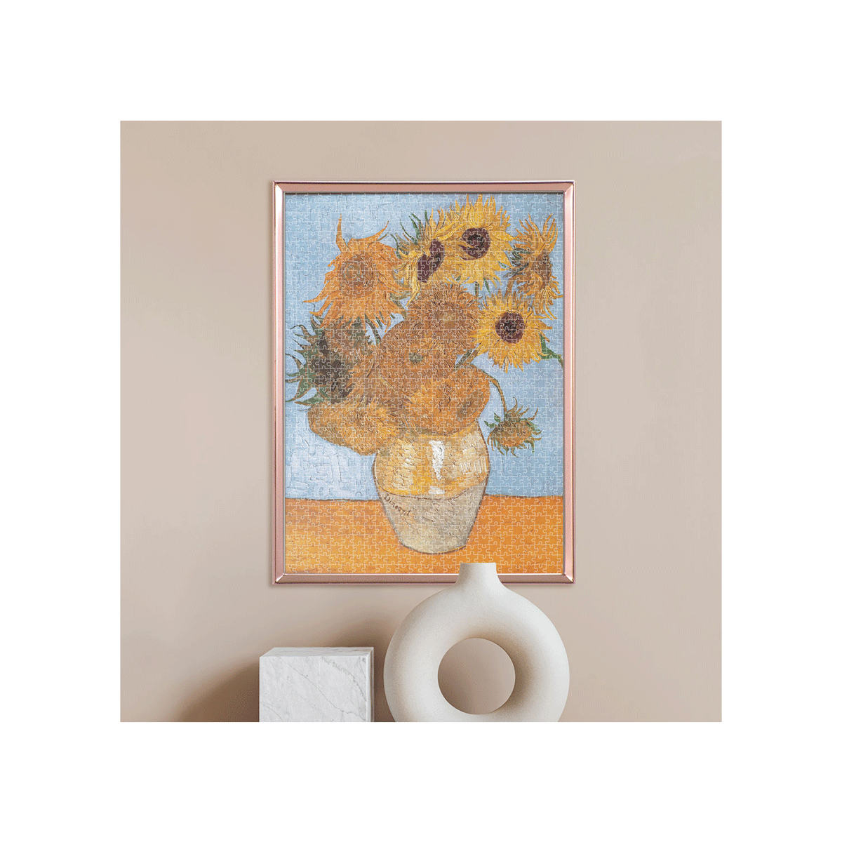 Clementoni puzzle museum collection - van gogh, "sunflowers" - 1000 pezzi, puzzle adulti - CLEMENTONI