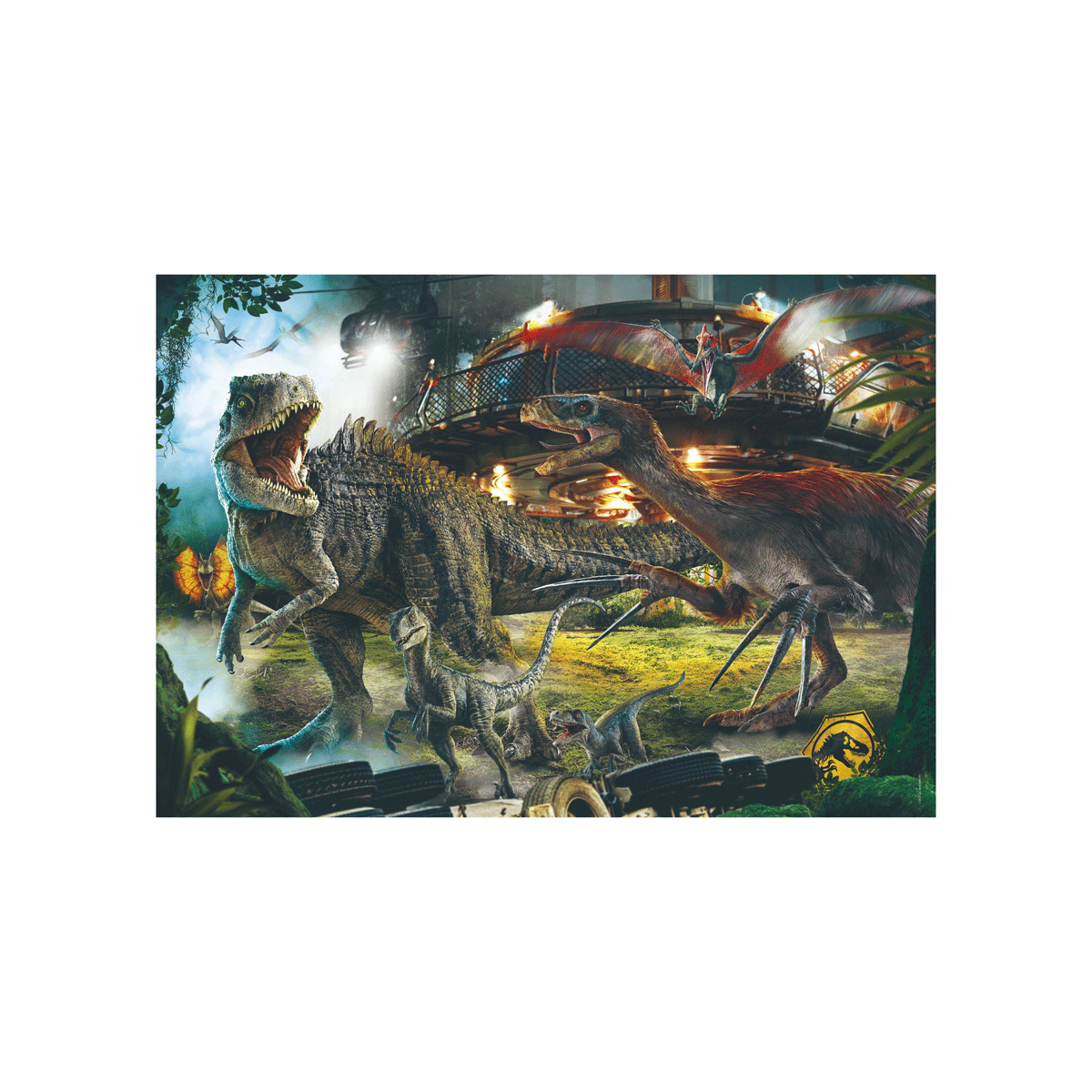 Clementoni puzzle jurassic world - 1000 pezzi, puzzle adulti - CLEMENTONI