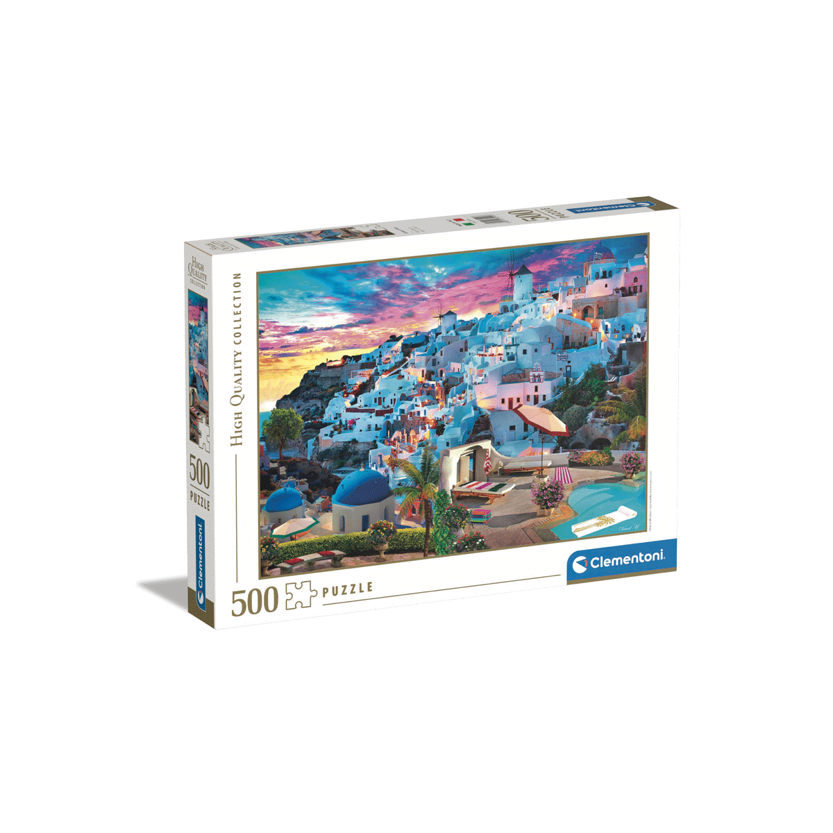 CLEMENTONI PUZZLE HIGH QUALITY COLLECTION - GREECE VIEW - 500 PEZZI, PUZZLE  ADULTI - Toys Center