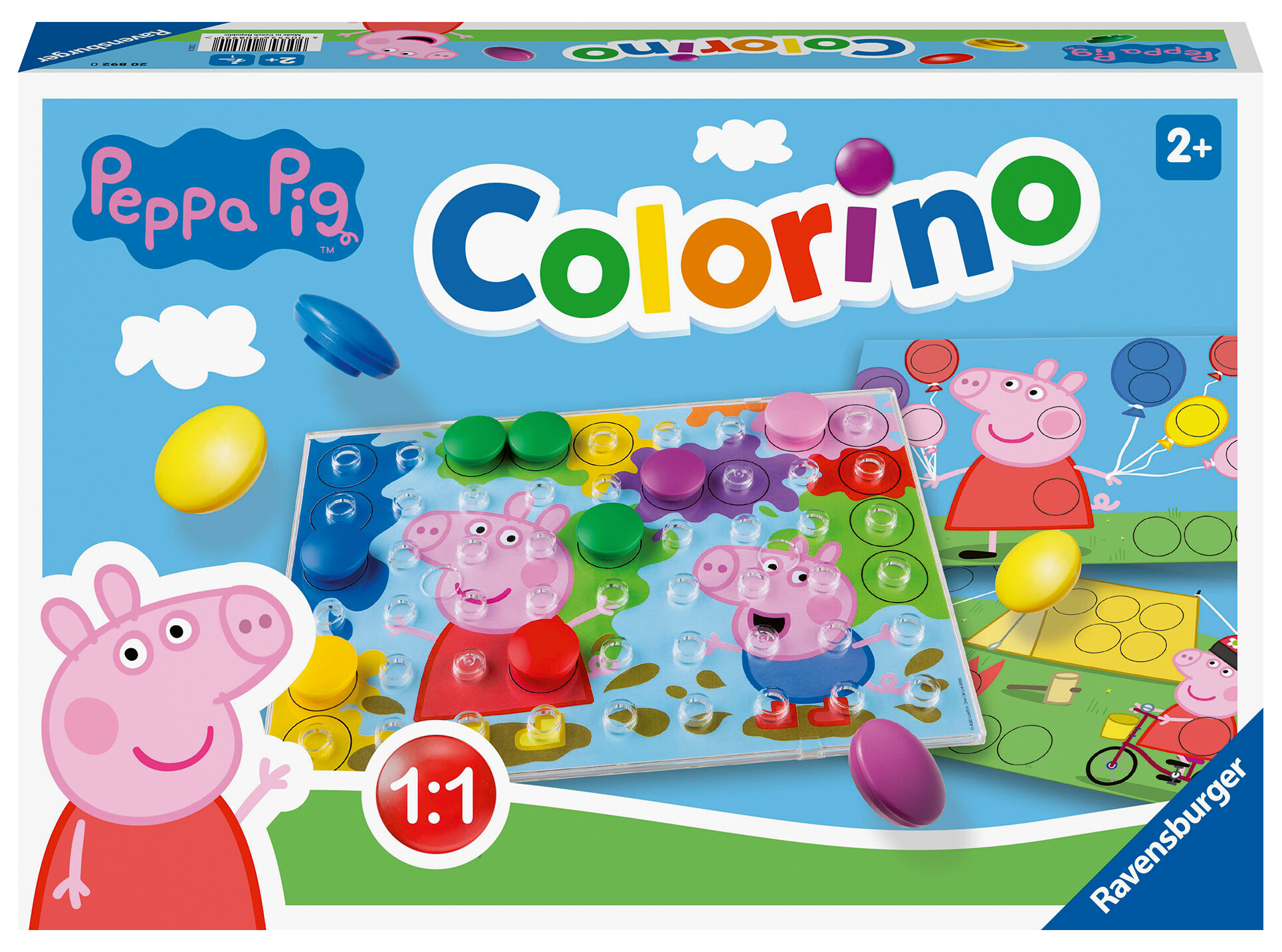 Ravensburger - colorino peppa pig, il mio primo gioco dei colori, gioco educativo per bambini, 2+ anni - RAVENSBURGER