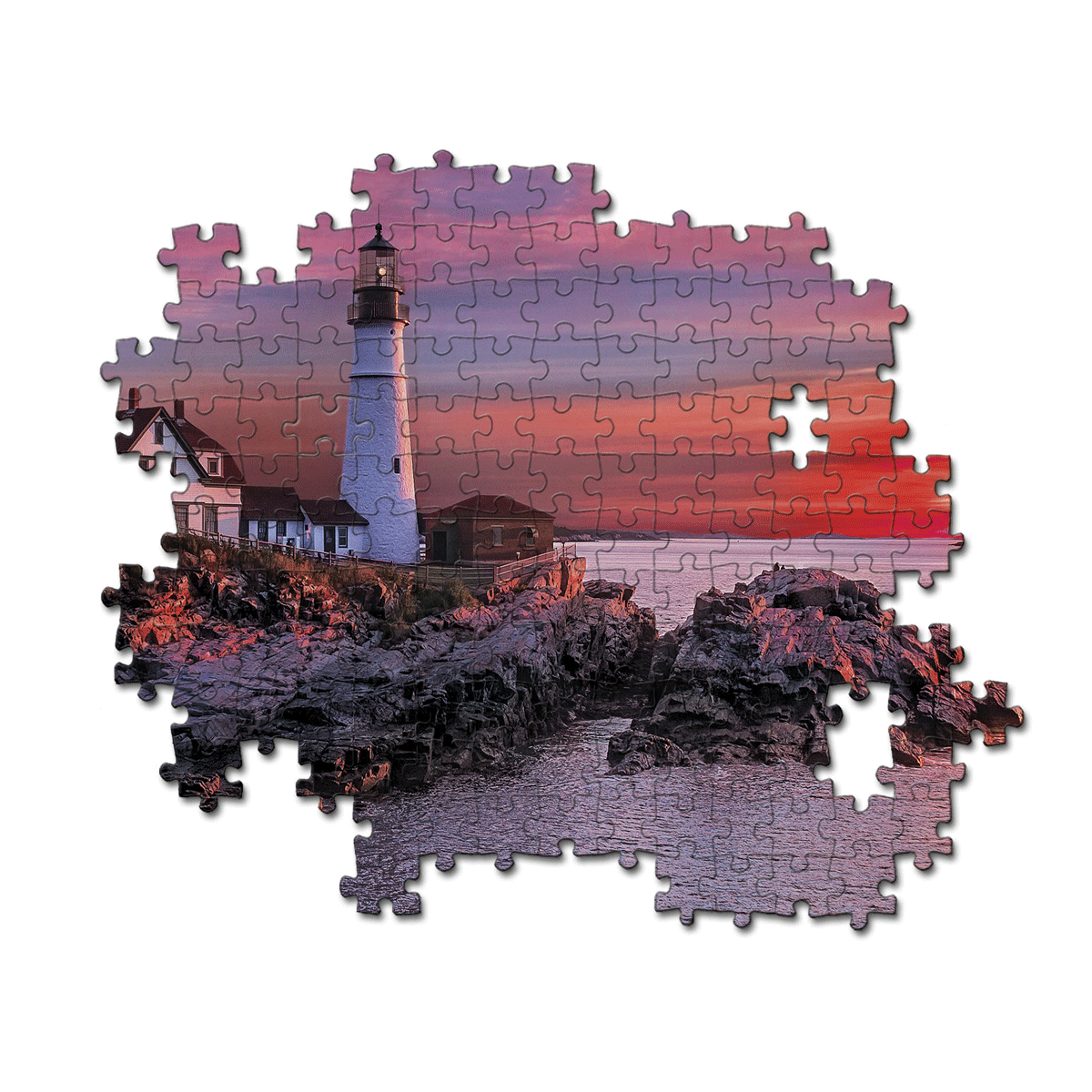 Clementoni puzzle high quality collection - portland head light - 500 pezzi, puzzle adulti - CLEMENTONI