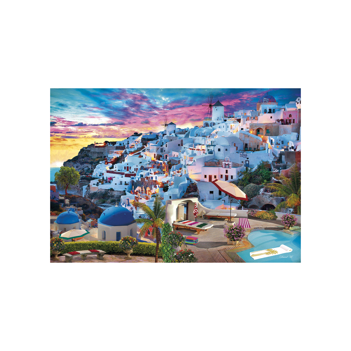 Clementoni puzzle high quality collection - greece view - 500 pezzi, puzzle adulti - CLEMENTONI