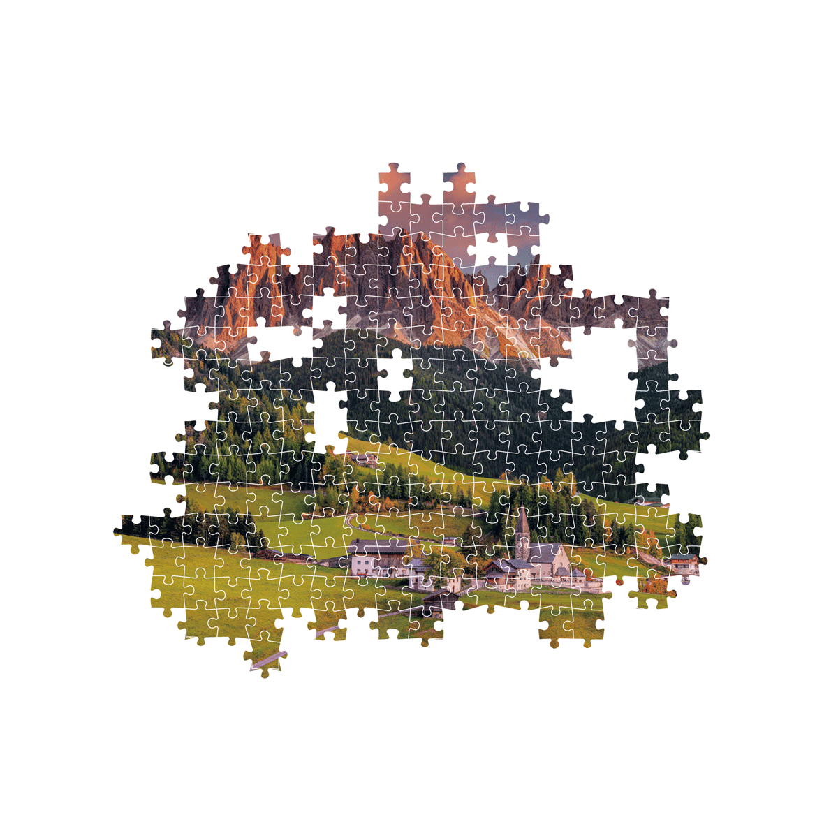 Clementoni puzzle high quality collection - magical dolomites - 1000 pezzi, puzzle adulti - CLEMENTONI